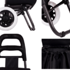 Carrinho De Compras Feira Reforçado Grande Dobrável Multi Pt