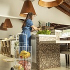 Carrinho De Feira E Compras Reforçado Suporta 25kg Dobrável R