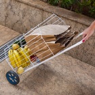 Carrinho De Feira E Compras Reforçado Suporta 25kg Dobrável R