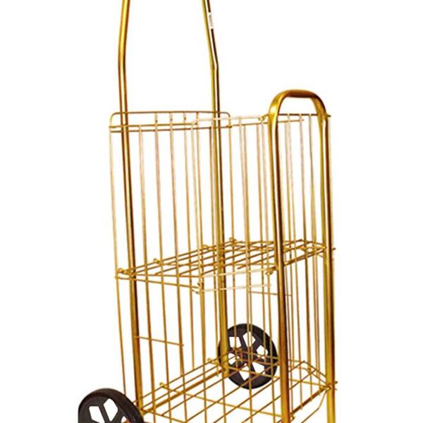 Carrinho De Feira Madame Misto Zincado Capacidade De 20kg Csk