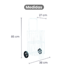 Carrinho De Feiras Compra Reforçado Aramado Com Rodinha Carri