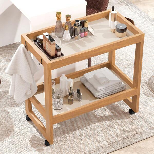 Carrinho De Manicure Com Rodas Secrets Milano Pérola