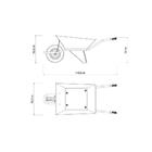 Carrinho De Mao Braco Metalico,cacamba Quadrada Metalica Refo