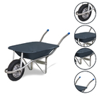 Carrinho De Mão Construtor Até 90kg Chapa26 60 Litros Metalosa