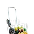 Carrinho De Mão Para Compras Galvanizado Reforçado E Rodas