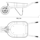 Carrinho De Mão Tramontina Com Caçamba Redonda Metálica Azul