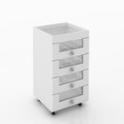 Carrinho De Maquiagem 4 Gavetas  Pe2009 Tecno Mobili