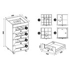 Carrinho De Maquiagem 4 Gavetas  Pe2009 Tecno Mobili