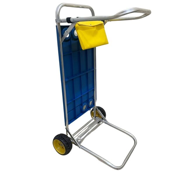 Carrinho De Praia Ronchetti Em Alumínio Vira Mesa