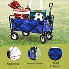 Carrinho Dobrável Ntk Para Acampamento De Alumínio Que Suport