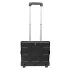 Carrinho Dobrável Plástico Preto 25L 37x33x38cm Gavix