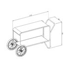 Carrinho Em Aço Para Sala De Jantar Caraíva Nude