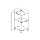 Carrinho Em Aço Para Sala De Jantar Curitiba Dourado/cumarú