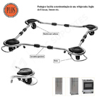 Carrinho Fogão E Geladeira Suporte Rodabem Preto