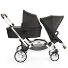 Carrinho Gêmeos Zoom + Moisés + Bebê Conforto + Base Isofix P