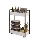 Carrinho Gourmet Auxiliar Para Cozinha 2 Prateleiras Noah Pre