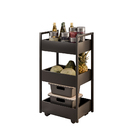 Carrinho Gourmet Auxiliar Para Cozinha 3 Prateleiras Zane Pre