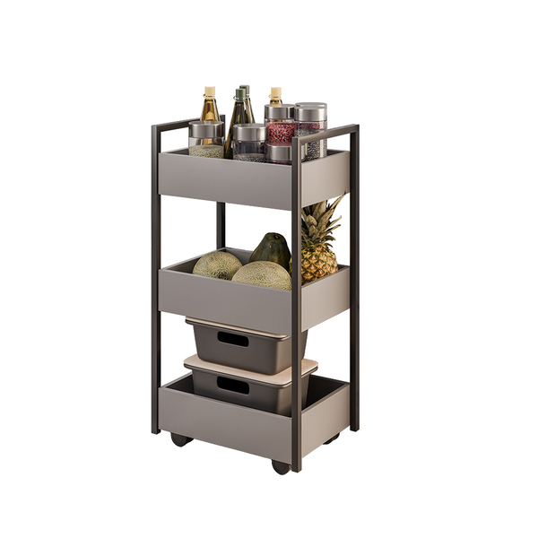 Carrinho Gourmet Auxiliar Para Cozinha 3 Prateleiras Zane Pre