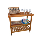 Carrinho Gourmet Churrasco Madeira Maciça Eucalipto