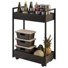 Carrinho Gourmet De Apoio Industrial 2 Prateleiras Sara Z34 P