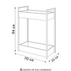 Carrinho Gourmet De Apoio Industrial 2 Prateleiras Sara Z34 P