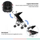 Carrinho Guarda-chuva Pocket 6m-15kgs Preto Multikids Baby Bb