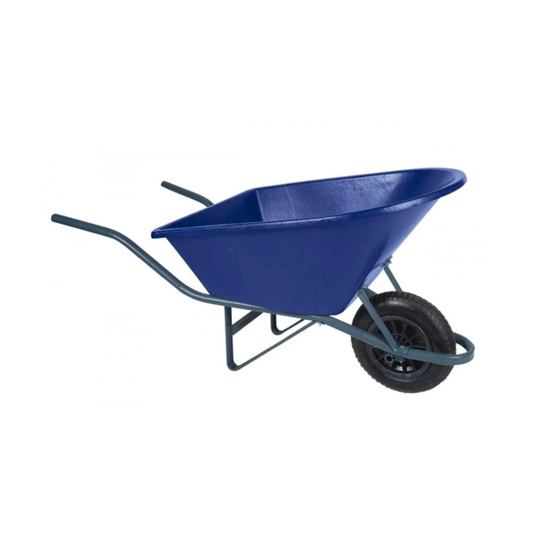 Carrinho Mão Caçamba Plástica - Anti-uv 90l Azul -metasul