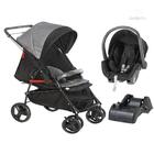 Carrinho Maranello Ii Preto Cinza (1381prc) + Bebe Conforto C