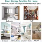 Carrinho Multiuso 3 Cesto Vazado Organizador Dobravel Compact