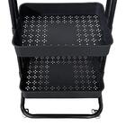 Carrinho Multiuso 3 Prateleiras Preto