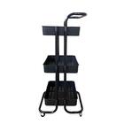 Carrinho Multiuso 3 Prateleiras Preto