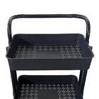 Carrinho Multiuso 3 Prateleiras Preto