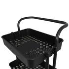 Carrinho Multiuso 3 Prateleiras Preto