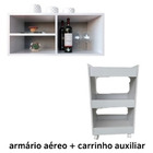 Carrinho Multiuso + Armário Para Estetica  Para Maquiagem