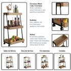 Carrinho Multiuso Albi Mel E Preto