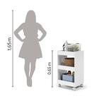 Carrinho Multiuso Banheiro 3 Prateleiras Com Rodízios Flex Ej