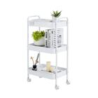 Carrinho Multiuso Gala 3 Prateleiras Metal Branco