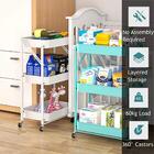 Carrinho Multiuso Organizador 3 Prateleiras Dobravel Em Aço V