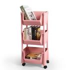 Carrinho Multiuso Organizador 3 Prateleiras Em Plástico Com R