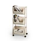 Carrinho Multiuso Organizador 3 Prateleiras Em Plástico Com R