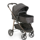 Carrinho Olympus Preto + Bebê Conforto Cocoon Galzerano