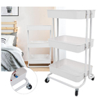 Carrinho Organizador 3 Andares Multiuso Prateleira Quarto Cas