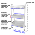 Carrinho Organizador 3 Andares Rack Multiuso Prateleira Casa