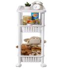 Carrinho Organizador 3 Prateleiras Rack Multiuso Varanda Banh