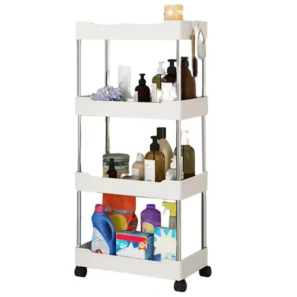 Carrinho Organizador 4 Andares Prateleiras Cozinha Banheiro C