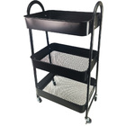 Carrinho Organizador  Rack Multiuso  3 Andares Prateleira Cas