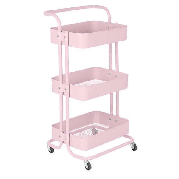 Carrinho Organizador Berlim Cozinha Escritório Quarto 3 Prate