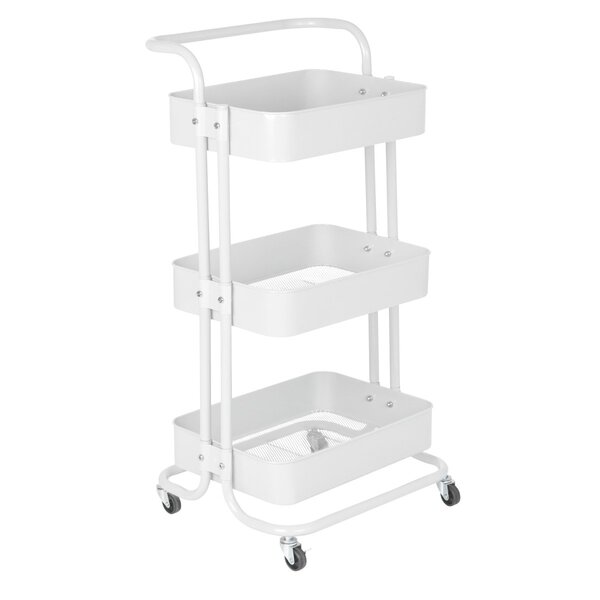 Carrinho Organizador Berlim Cozinha Escritório Quarto 3 Prate