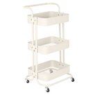 Carrinho Organizador Berlim Cozinha Escritório Quarto 3 Prate