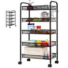 Carrinho Organizador Grande 5 Prateleiras Multiuso Em Aço Cas